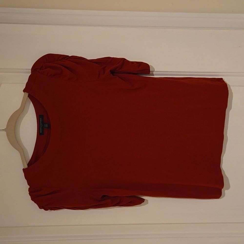 Banana Republic Vibrant Red Knit Top